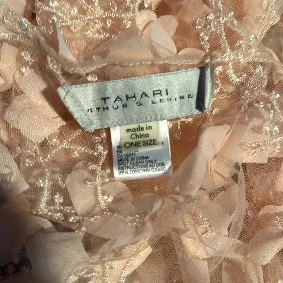 Tahari ASL pink floral wrap - Picture 2 of 2